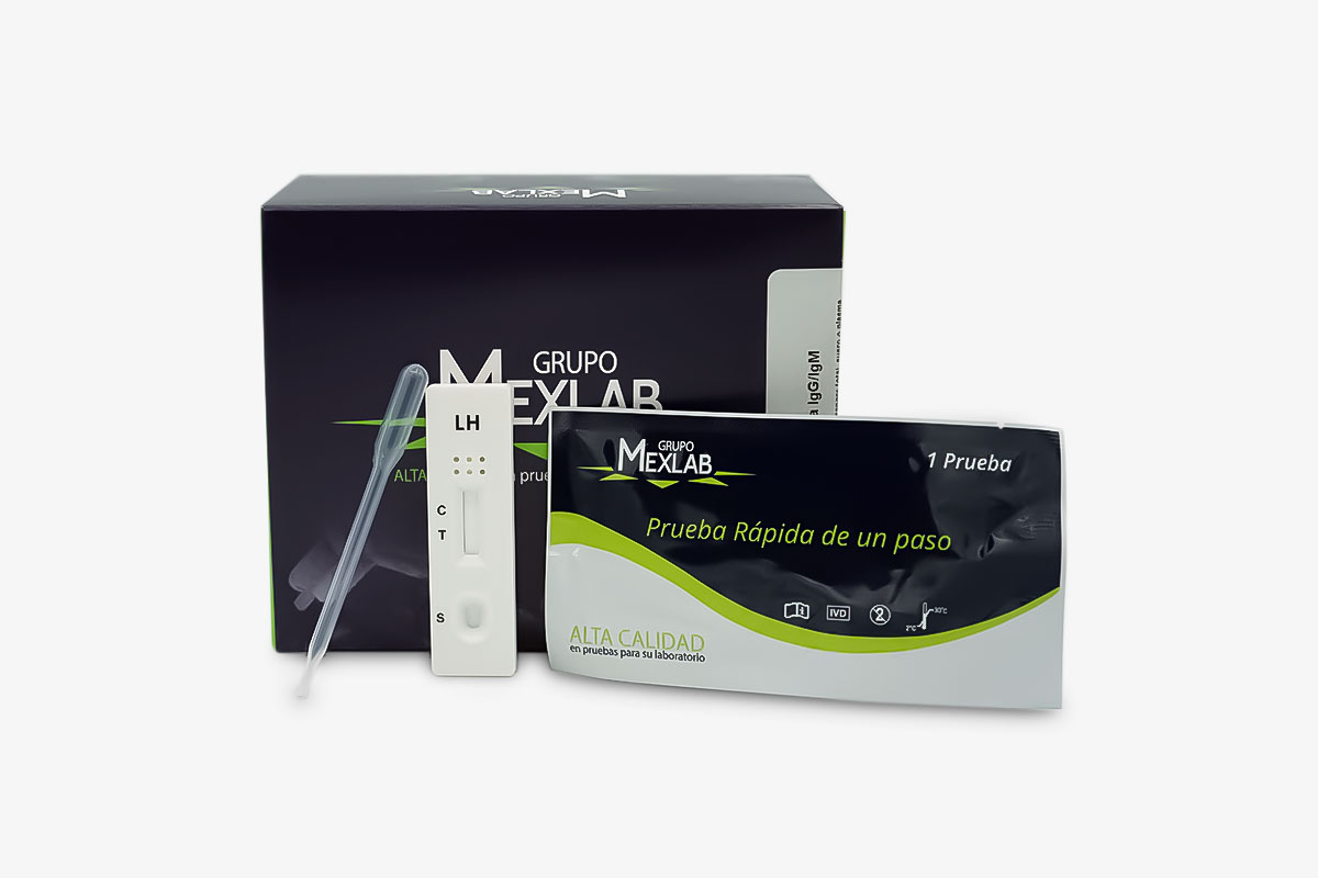 Prueba rápida para la detección de la hormona humana luteinizante (LH) en orina femenina para predecir el tiempo de ovulación. (10 casetes) | 1001027 BIO-LH Prueba de Ovulación