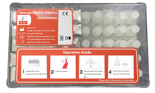 Kits de prueba de hemoglobina glicosilada (HbA1c) (método de inmunoensayo de nefelometría) | 1111010 HbA1c (Método nefelometría)
