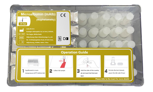 Kit de prueba microalbuminúria (método de inmunoensayo de nefelometría) | 1111012 Microalbumina (Método nefelometría)