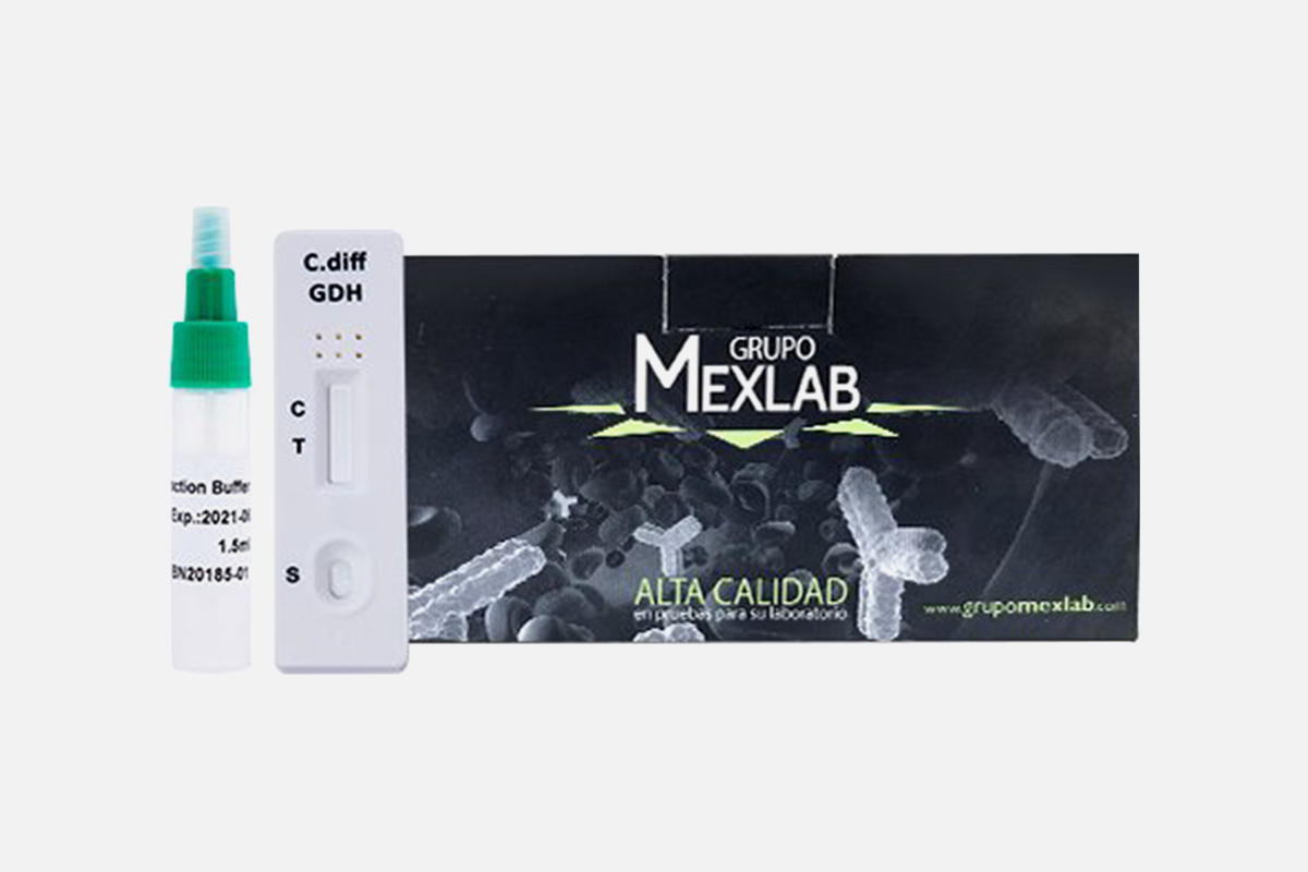Prueba rápida para la detección cualitativa del antígeno Clostridium difficile Ag-GDH+TA+TB en muestras de heces humanas | 3001125 BIO-CLOSTRIDIUM GDH+TA+TB