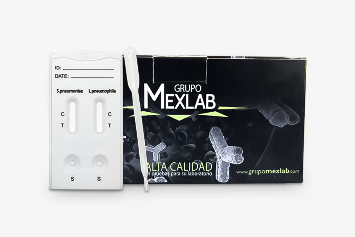 Prueba rápida para la detección cualitativa de Streptococcus Pneumoniae y Legionella Pneumophila en orina | 3001162 BIO-Streptococcus Pneumoniae Legionella Pneumophila