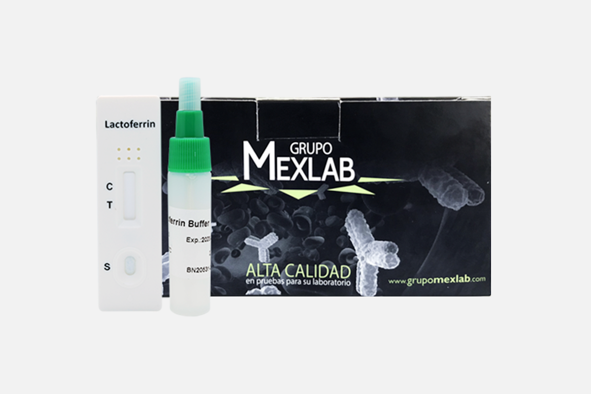 Prueba rápida  para la detección cualitativa de Lactoferrina en muestras de heces humanas | 4001111 BIO-LACTOFERRINA