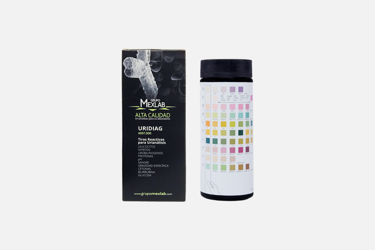 Tiras de urianálisis de 10 parámetros Uridiag | 4001300 URI-DIAG -10