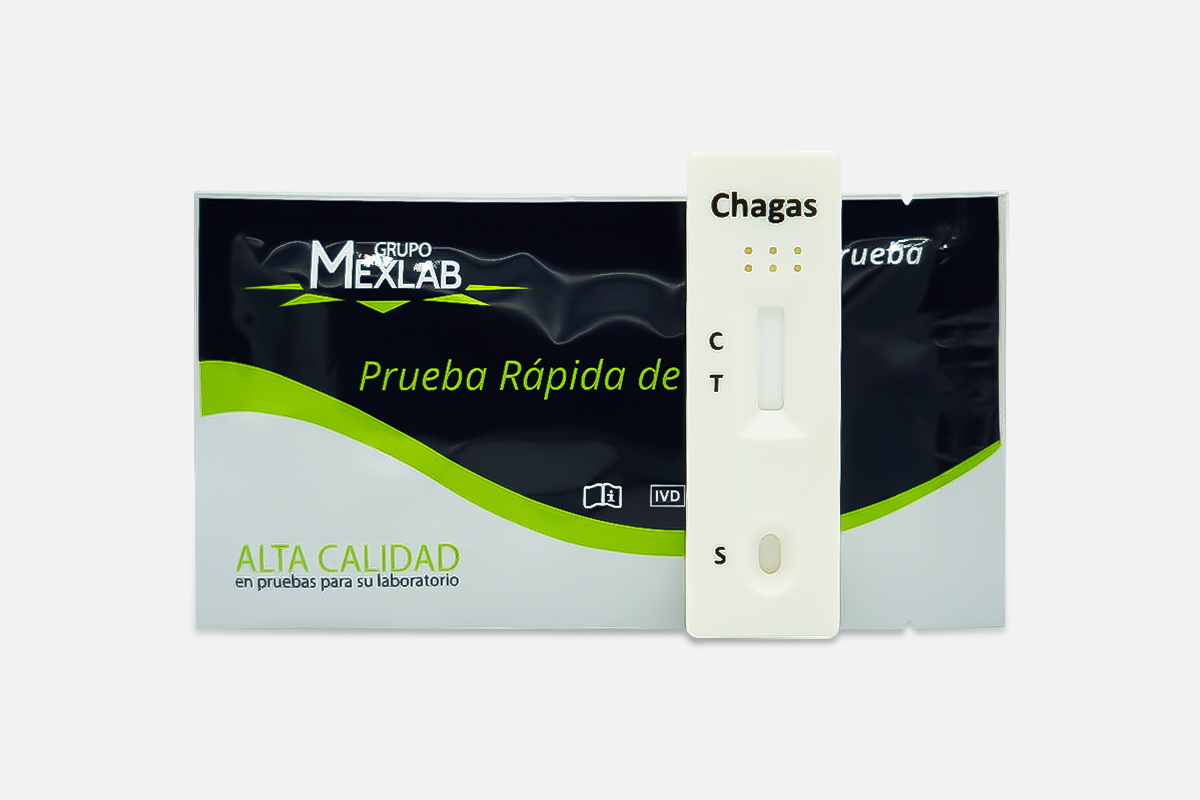 Prueba rápida inmunocromatográfica para la detección de anticuerpos contra Tripanosoma cruzi en suero, plasma o sangre total | 5001205 BIO-CHAGAS