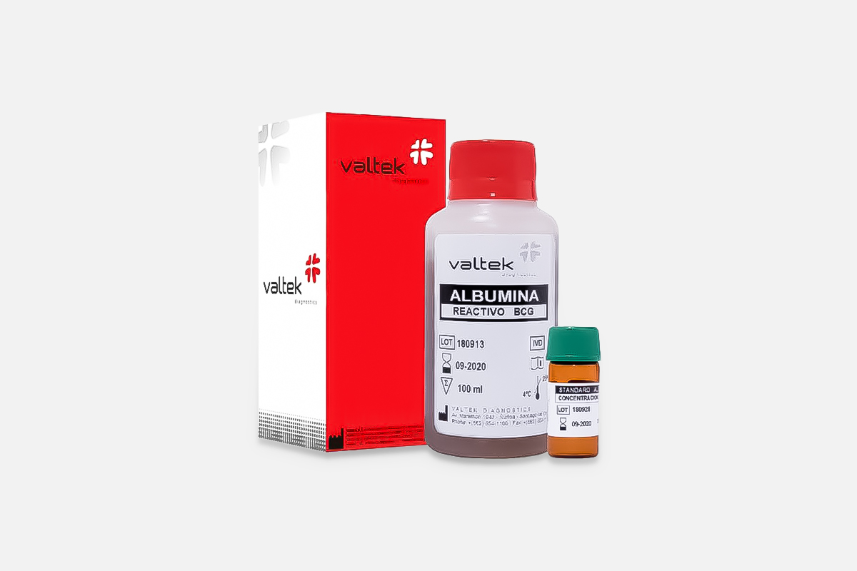 Reactivo líquido para la determinación fotométrica de Albúmina en suero o plasma | 8001007 ALBUMINA