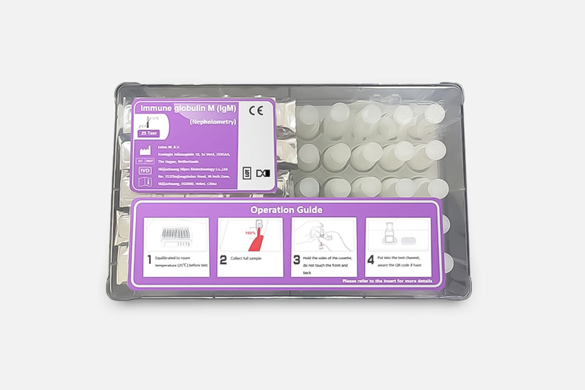 Kit de prueba de inmunoglobulina M (Método turbidimétrico de dispersión de velocidad) | 1111018 Inmunoglobulina M (Método turbidimétrico)