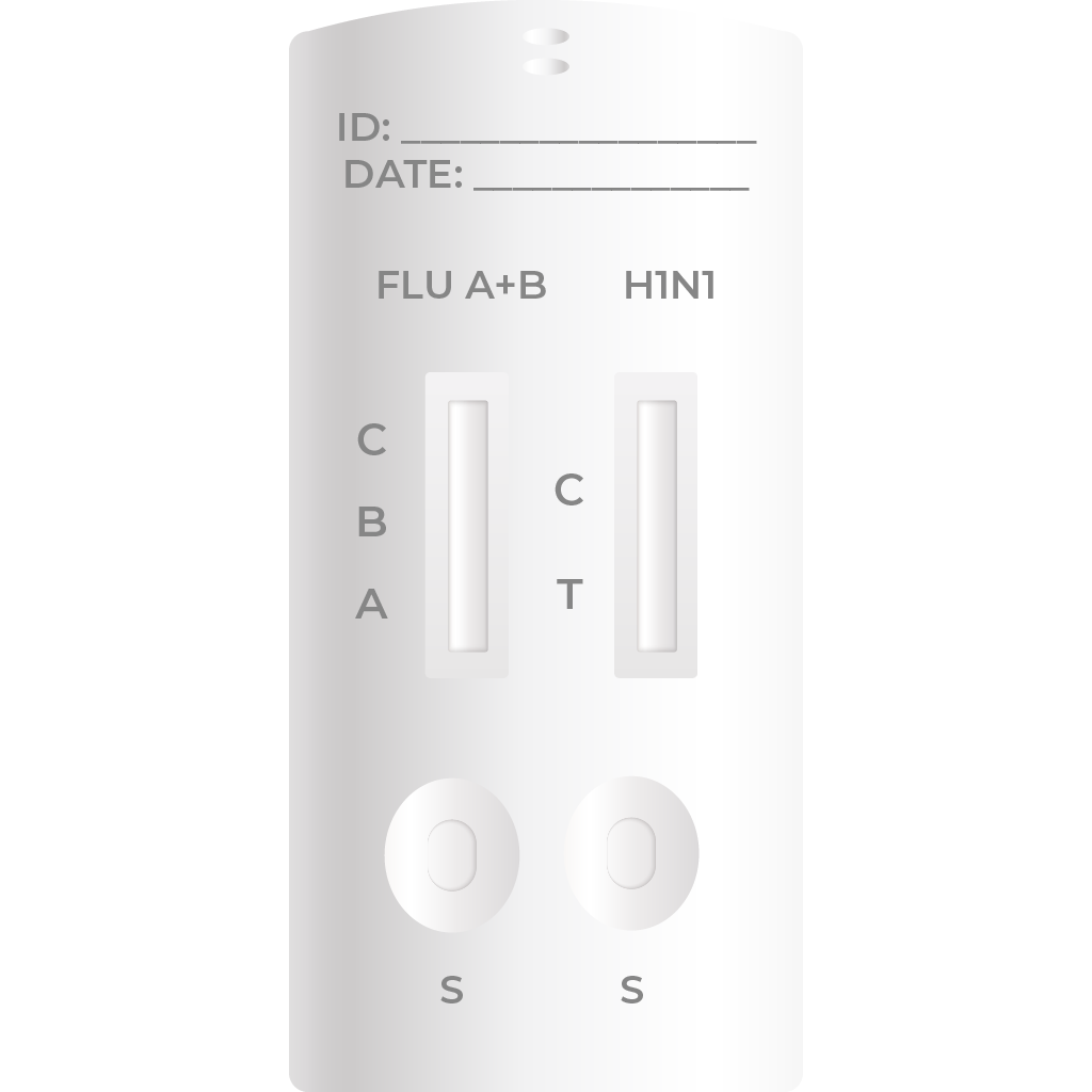 Prueba rápida Influenza A+B + H1N1