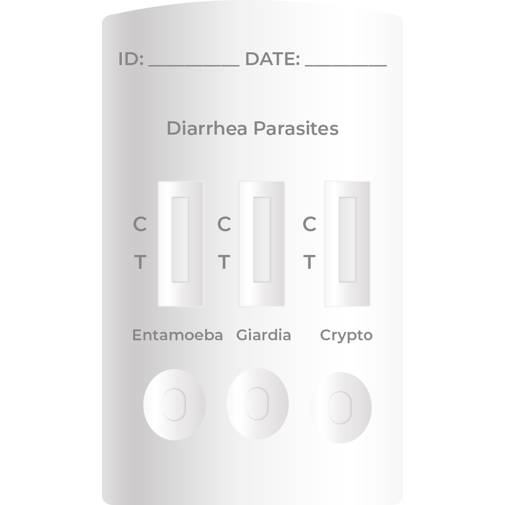Prueba rápida Entamoeba histolytica, Giardia lamblia y Cryptosporidium