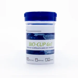 Prueba rápida Multidrogas en Vaso (cocaína-thc-anfetamina-opio-metanfetamina-pcp)