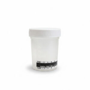 Contenedor para orina estéril con termómetro incluido vaso de 120 mL