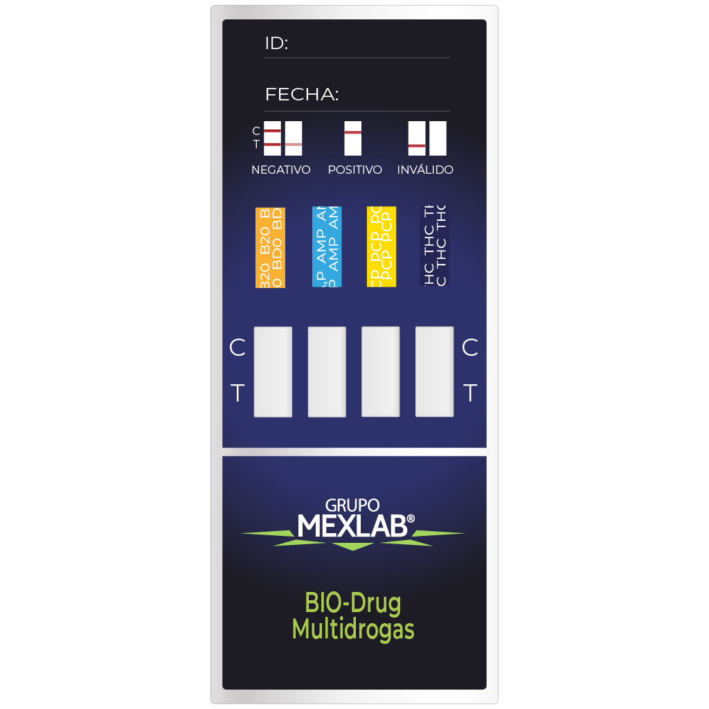 Drogas Multipanel (cocaína-thc-anfetamina-benzo)