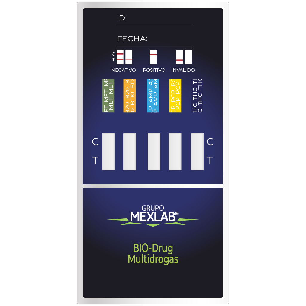 Drogas Multipanel (cocaína-thc-anfetamina-morfina-barb)