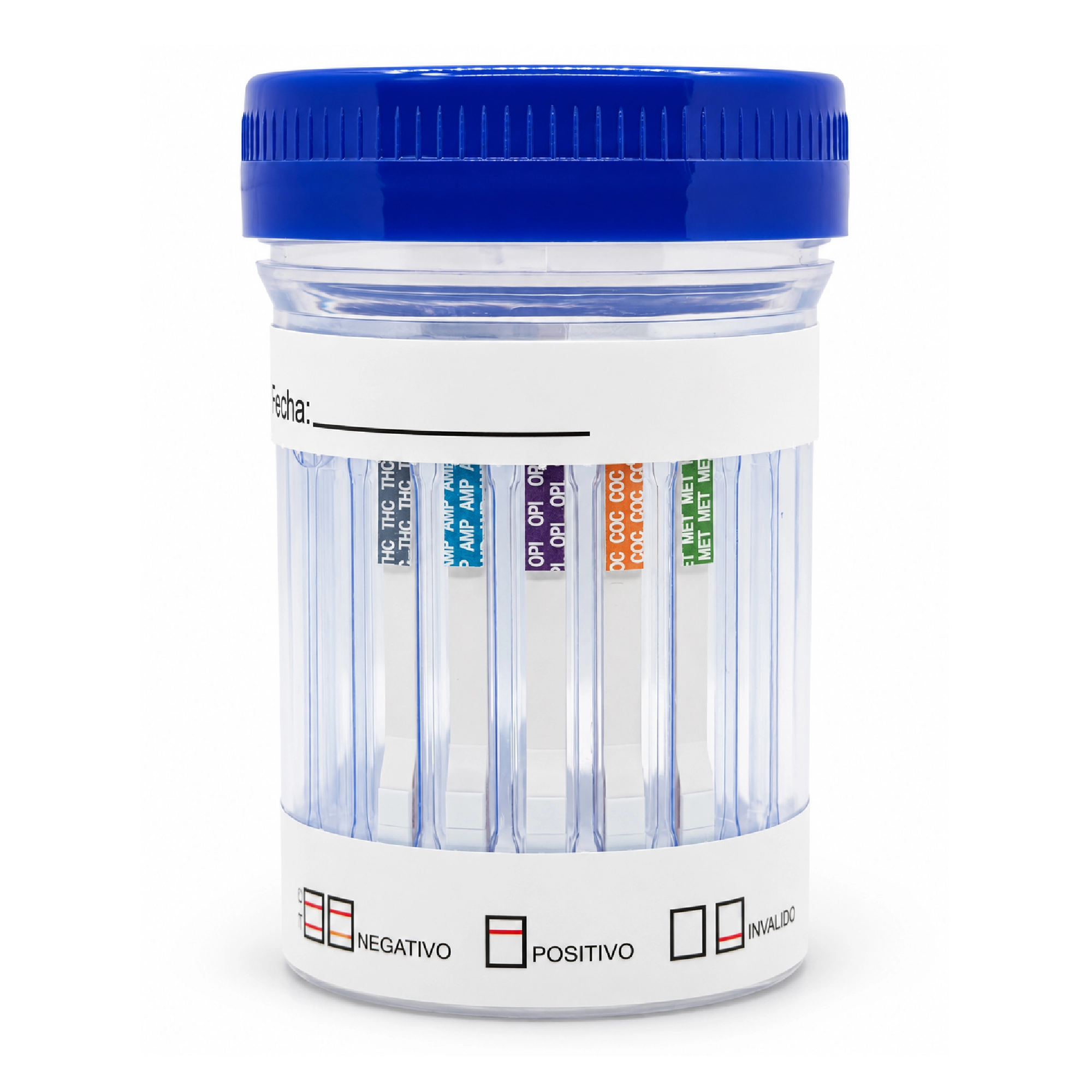 Prueba rápida Multidrogas en Vaso (cocaína-thc-anfetamina-metanfetamina-morfina)